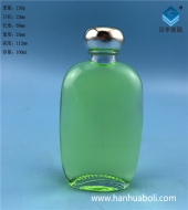 100ml长方形透明玻璃小酒瓶