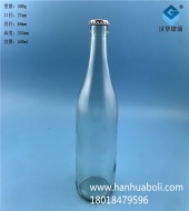 500ml透明玻璃啤酒瓶