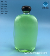 190ml透明玻璃扁酒瓶