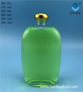 350ml长方形透明玻璃酒瓶