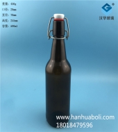 500ml茶色玻璃卡扣玻璃啤酒瓶