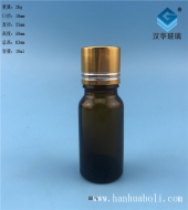 10ml金银切线茶色玻璃精油瓶