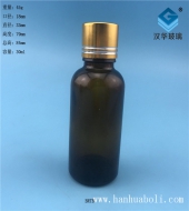30ml金银切线茶色玻璃精油分装瓶