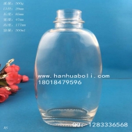 300ml扁形高档玻璃饮料瓶