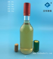 450ml矮款木塞口玻璃红酒瓶